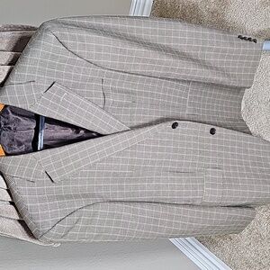 Sports Coat, tan with several brown tone pattern